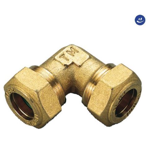 Gomito 2 Dadi Ø14 1/2" Per Rame Gas