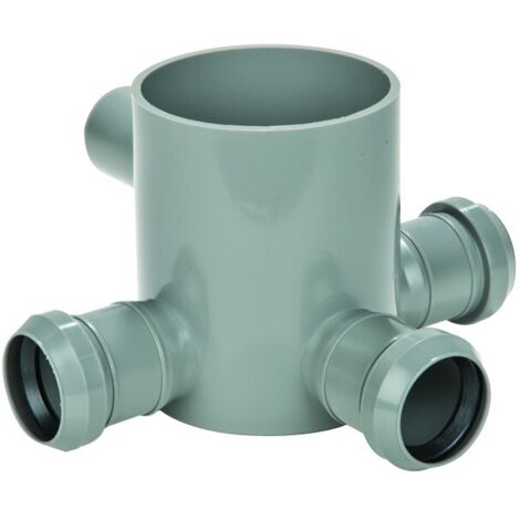 Pozzetto a pavimento basso 4 vie innesto in pp �40 h= 12,5 cm Nicoll s.r.l. (1/2)