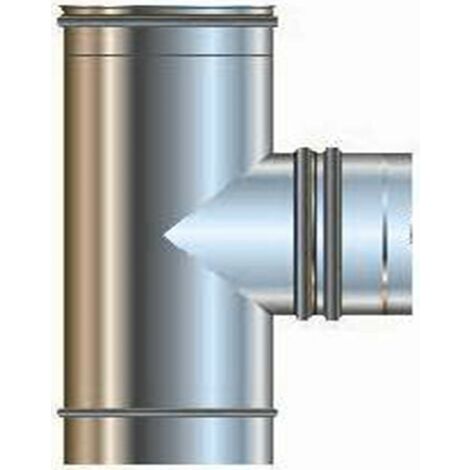 Cordivari - Raccordo A Tee 90°Inox Ø100 Aisi316L - Maschio Centrale -  Mono Parete