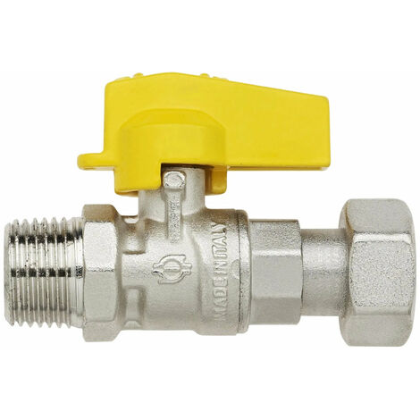 Fiv - Valvola Gas Diritta Maschio 1/2" Con Girello 3/4"