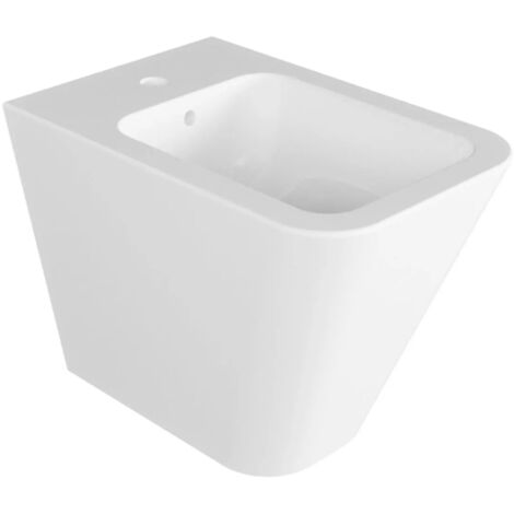 Azzurra - Bidet Filo Parete Porcellana Bianco - Serie: Build