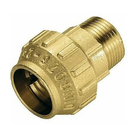 Tiemme - Raccordo Diritto/Niples Maschio 1/2" Ø20 Polietilene Ottone