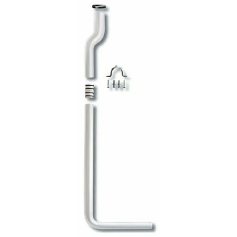 Pucciplast - Tubo A Mezza Altezza In Due Pezzi Con Manicotto - 99 X 25 Cm Ø50-32 Mm
