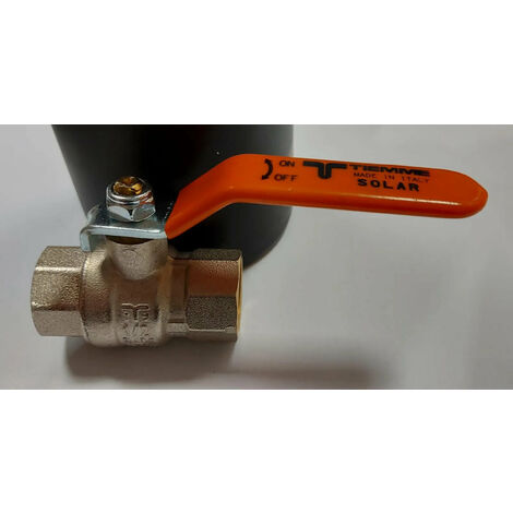 Tiemme - Valvola/Arresto A Sfera Diritta Femmina Femmina 1/2" Per Impianti Solari Termici
