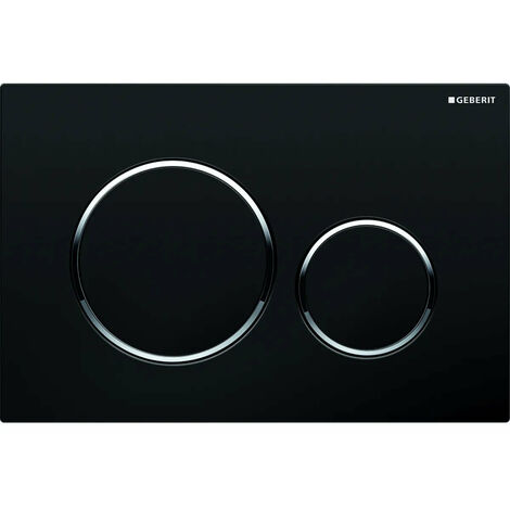 Geberit - Placca Di Comando Sigma 20 A Due Pulsanti 115882.Km1 Colore Nero