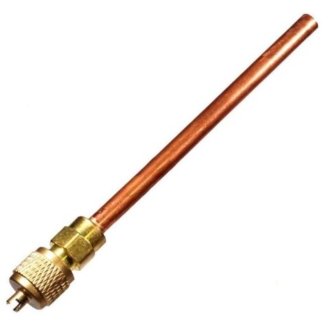 Wigam - valvola con tubo rame 6 mm - lunghezza 10 cm per condizionamento