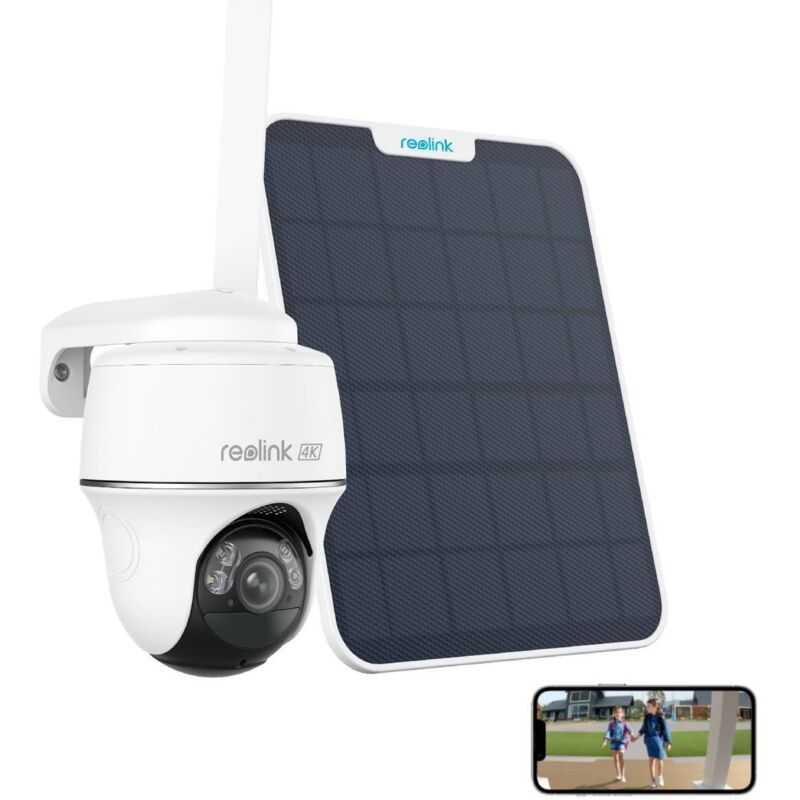 3MP WiFi Sicurezza Wireless Batteria Esterna Riflettore Solare Visione Notturna a Colori Sirena PIR Telecamera di Sorveglianza Cloud Alexa Google