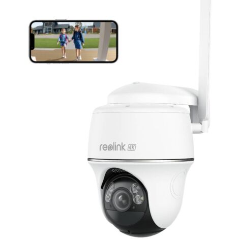 LWOHSI Telecamera di sicurezza esterna Telecamera wireless a batteria da 3 MP per sorveglianza domestica Registrazione 24 ore su 24, 7 giorni su 7, archiviazione su cloud/SD