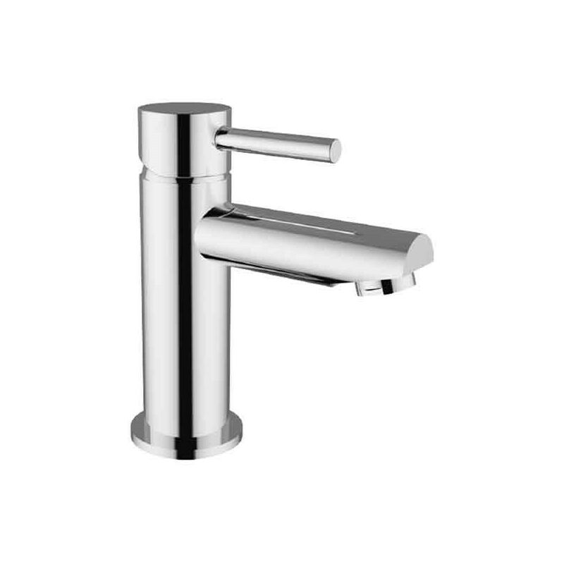 Miscelatore in Ottone Cromato per Lavabo - Design Moderno - Finitura Cromata