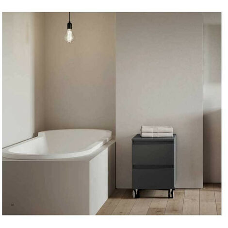 Carrellino Multiuso 4 ruote - 41x44x58 cm - Colore Antracite (1/3)