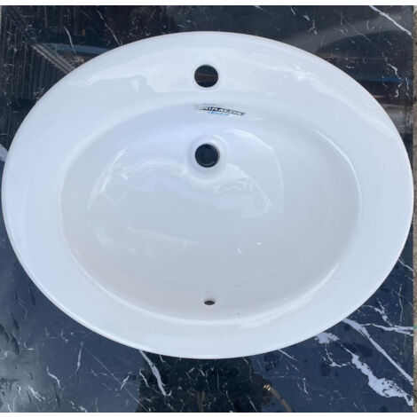 Lavabo Incasso Monoforo Roca GIRALDA 62X50 cm - Ceramica Bianco Lucido