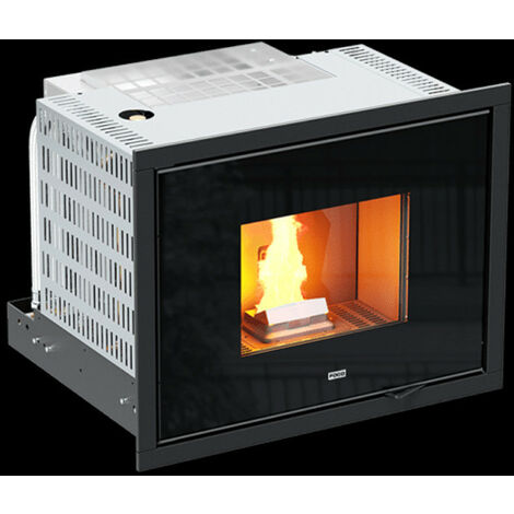 Inserto Camino FOCO - Idro - Mod. 17 - Classe Energetica A++ - Full Glass - Disp. Di Sicurezza