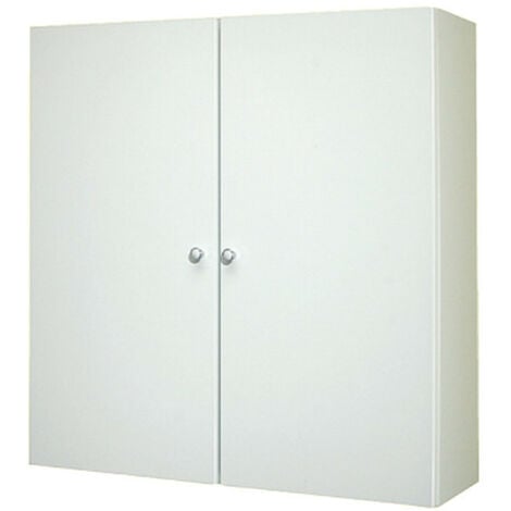 Pensile Sospeso - 71 x 68 x 22 cm - Colore Bianco - 2 Ante - 1 Ripiano Interno 