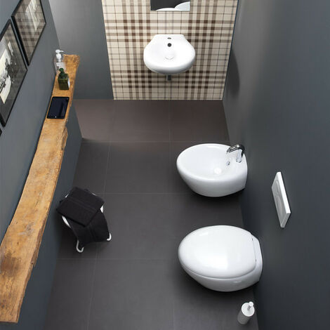 Bidet Sospeso in Ceramica TOUCH - Bianco Lucido - Design Moderno