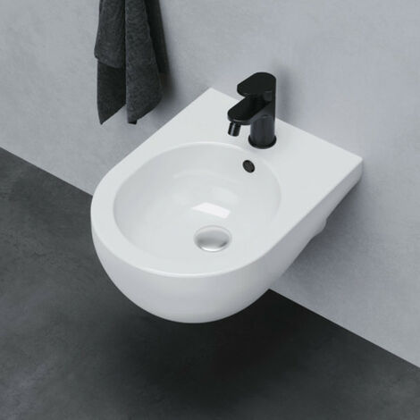 Bidet Sospeso NUVOLA - In Ceramica - Bianco Lucido - Design Contemporaneo