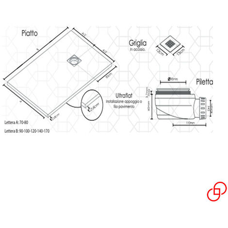 Griglia Piatto Doccia In Acciaio - Diametro 80 Mm, Design Moderno, Facile Da Pulire - Foto 6