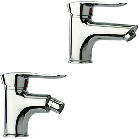 Coppia di Miscelatori - Paini - Bidet + Lavabo - Finitura Cromata