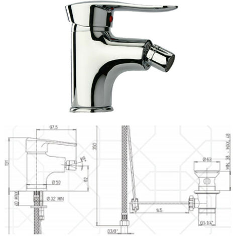 Coppia di Miscelatori - Paini - Bidet + Lavabo - Finitura Cromata
