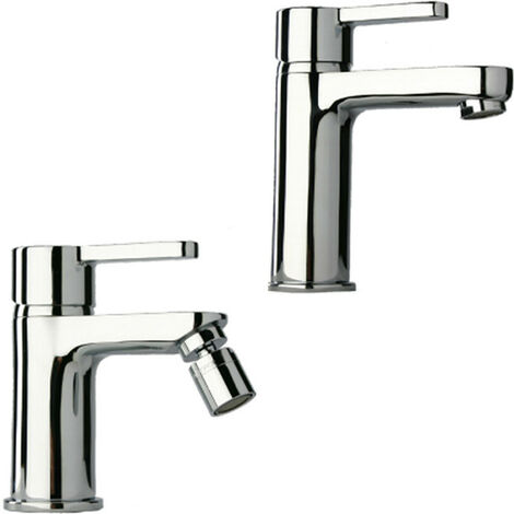 Coppia di Miscelatori - Paini HORNET - Bidet + Lavabo - Finitura Cromata (1/5)