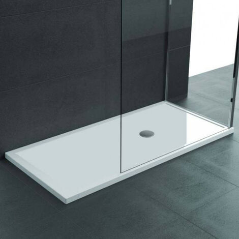 Piatto Doccia 70x110 cm NOVELLINI Rinforzato - Con Profili in Acciaio - Piletta di Scarico Inclusa (1/3)