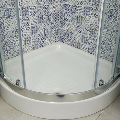 Piatto Doccia Semicircolare 90x90xh11 cm  Bianco in Ceramica