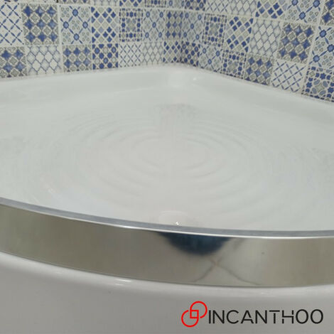 Piatto Doccia Semicircolare 90x90xh11 cm  Bianco in Ceramica