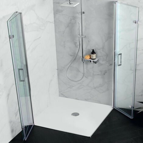 Box doccia angolare 70x70 apertura a libro altezza 180cm | Kamalu