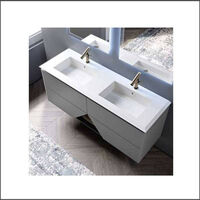 Mobile Sospeso 1973 - Dimensione 140 cm - Grafite - 4 Cassetti - Lavabo in Resina