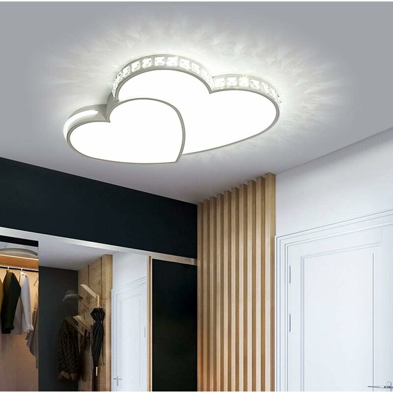 Plafonnier LED Moderne Flush Mount Lustre Salle de séjour Lampe de plafond