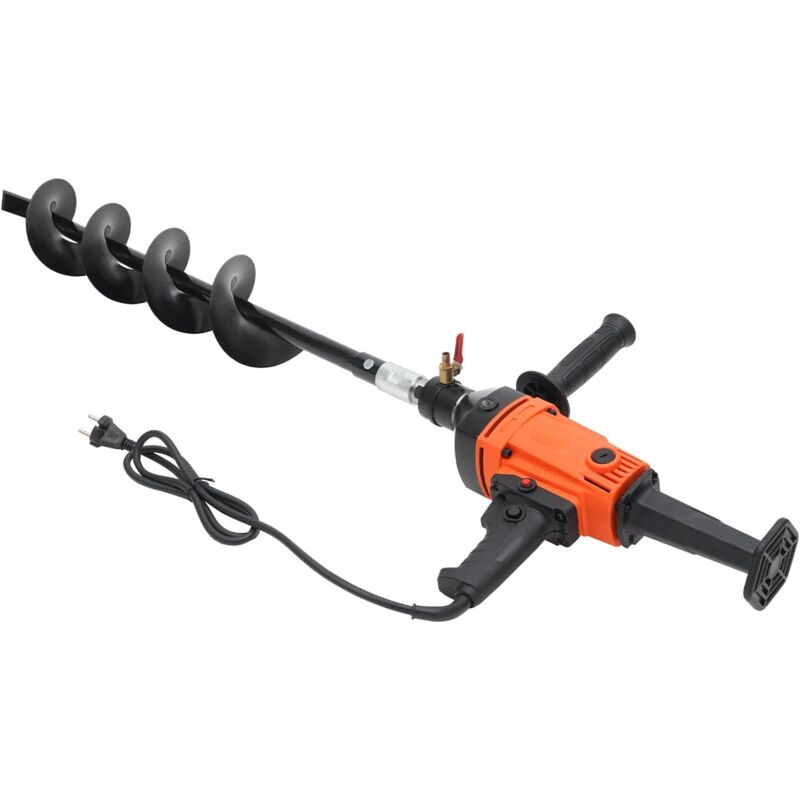 Tarière Électrique 1900W 220V - Perçage Jusqu'à 80cm Profondeur Pour Jardin Et Clôture