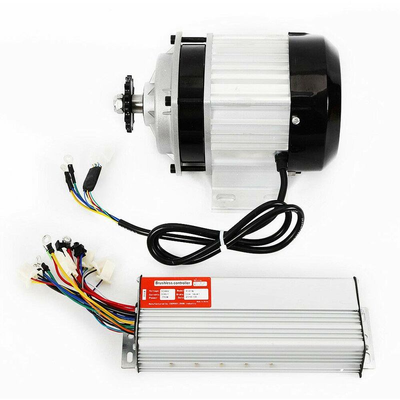 Kit Moteur électrique 1800W 48V Pour VTT Ou Kart – Contrôleur Et Batterie Inclus – Bricolage