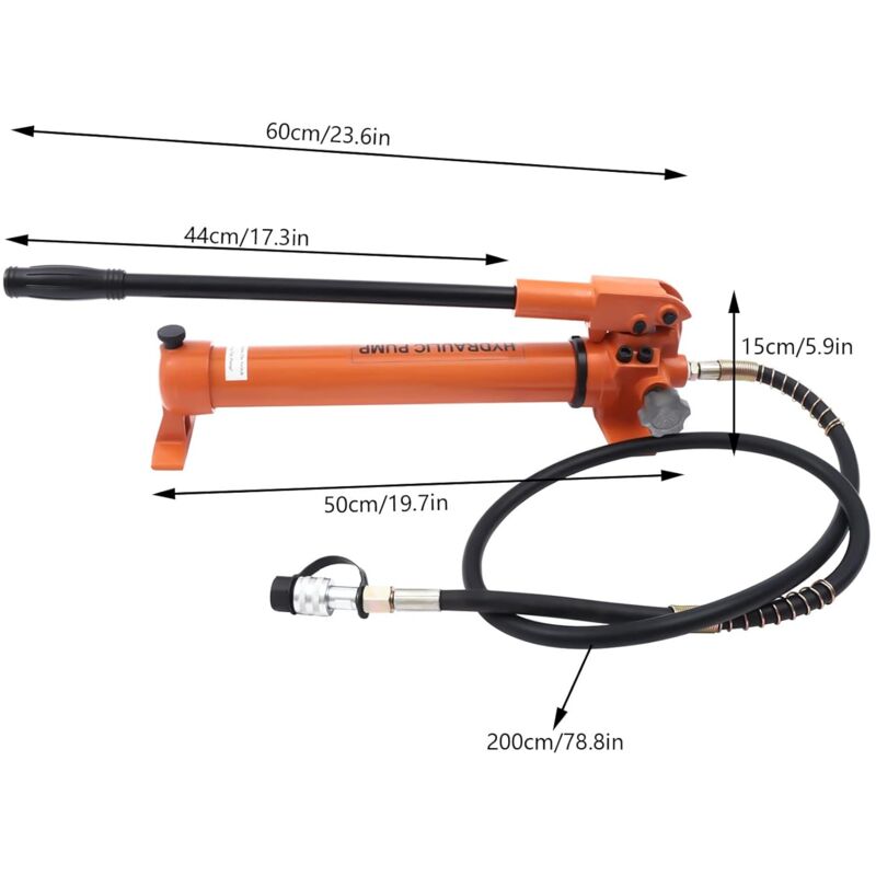 Pompe Hydraulique Électrique 700 Bars - Unité Puissante 7L Avec Tuyau Huile 1.8m - 750W Pour Travaux Intensifs
