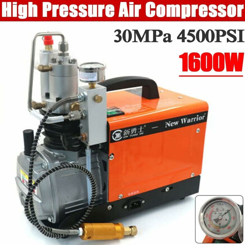 Compresseur d'air PCP, 30mpa, 4500psi, 300 bars, pompe à main, séparateur  eau-huile, avec tuyau