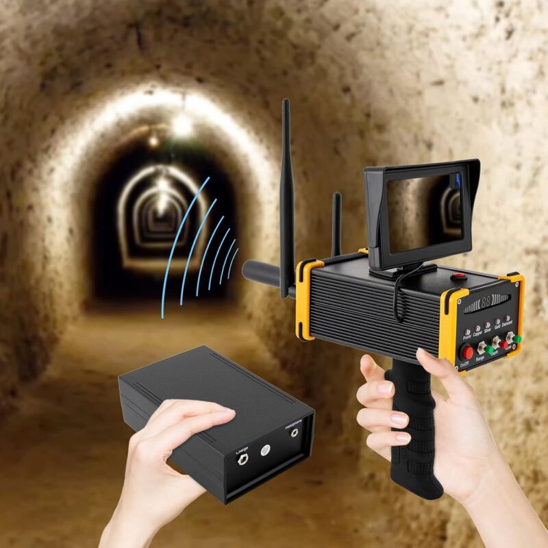 Détecteur De Métaux Haute Sensibilité 990m Portée – Scanner Or, Argent, Diamants Profondeur 16m, Écran LCD Portable