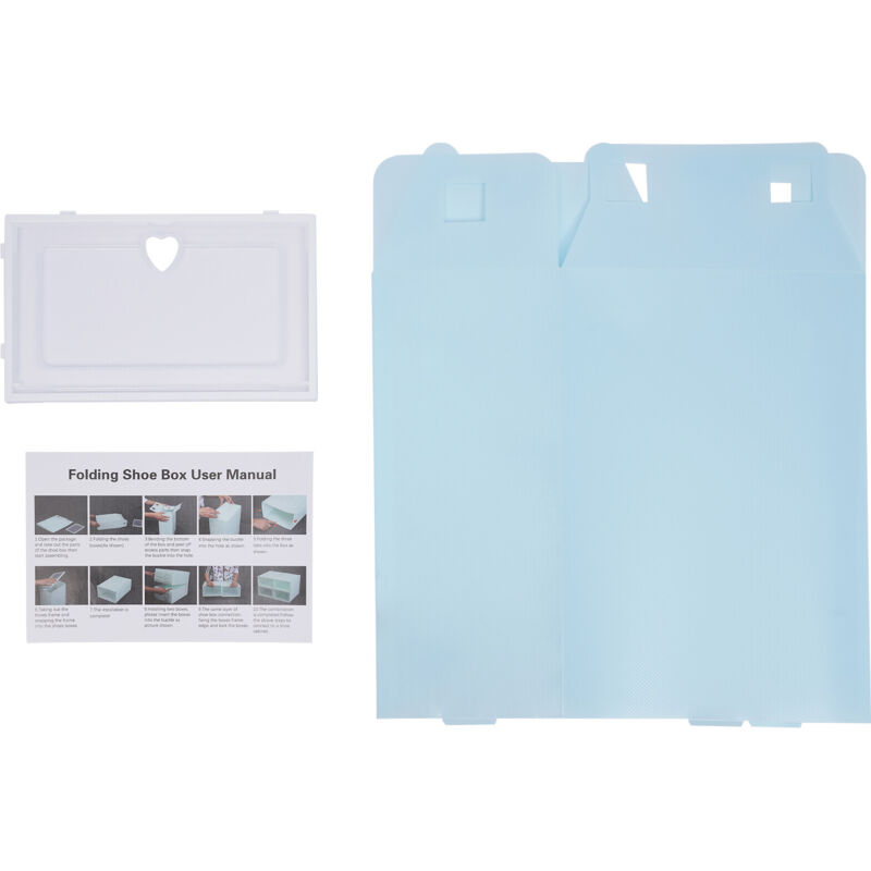Lot De 20 Boîtes à Chaussures Empilables – Fenêtre Transparente, Papier Kraft – 34,5 X 23,5 X 13,5 Cm – Rangement Pratique Pour Maison, Bureau