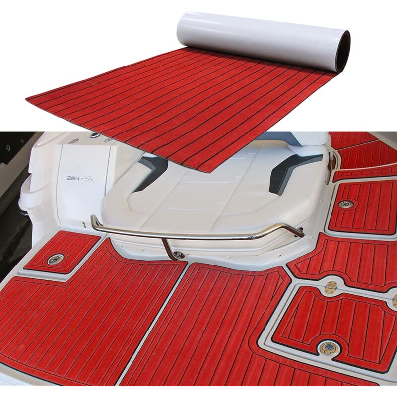 Feuille Mousse EVA Teck Marine 6mm Adhésive - Pour Bateau, Yacht - Synthétique