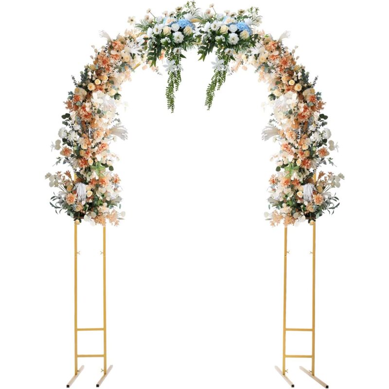 Support D'Arche De Mariage En Métal Doré - Hauteur Réglable - Pour Décoration De Fête Et Événements