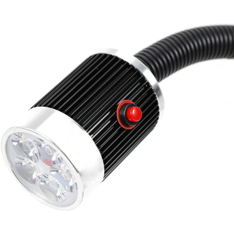 Lampe De Machine Magnétique 5W LED - Flexible 50 Cm, IP50, 110-220V, Pour Tour, Fraiseuse, Atelier