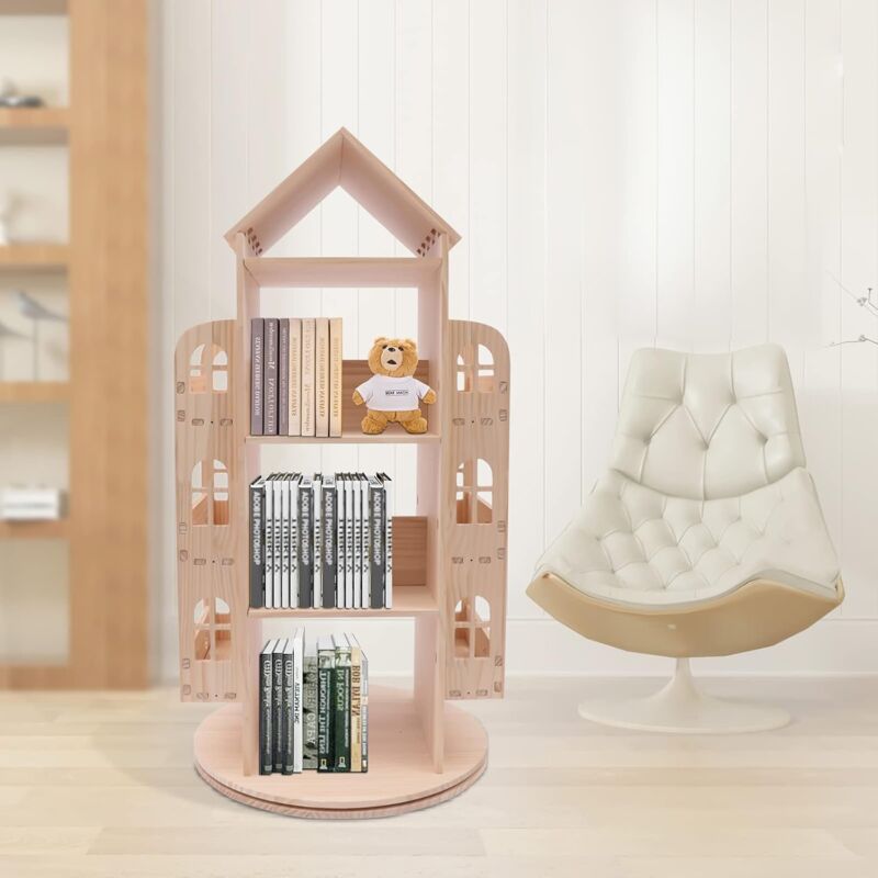 Bibliothèque Blanche Pour Enfant - Meuble De Rangement Simple Et Pratique Pour Chambre Ou Salle De Jeu