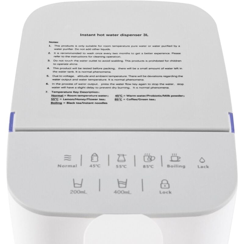 Distributeur D'Eau Chaude 4L - Maintien Au Chaud - Bureau Maison École