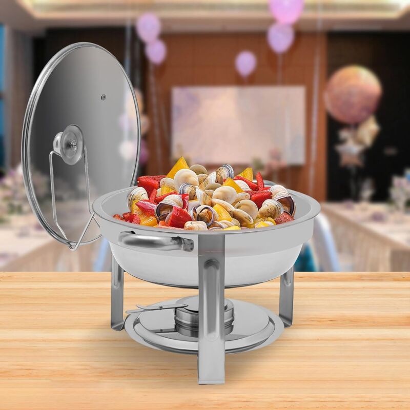 Grille Vapeur Pliable En Inox Avec Poignées Silicone - Compatible Autocuiseurs 6L Et 8L - 19,7x15,6 Cm - 3