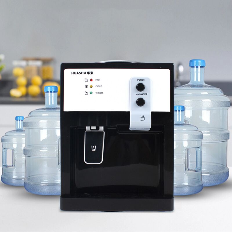 Fontaine à Eau électrique Avec Eau Chaude (90°C) Et Froide (15°C) - 550W Chauffage / 75W Refroidissement - Blanc, PP Et Inox