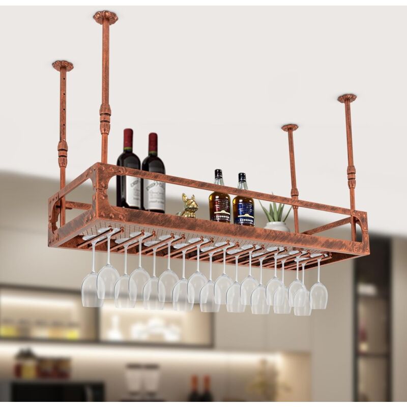 Begoniape Étagère De Plafond - Porte-Bouteilles De Vin