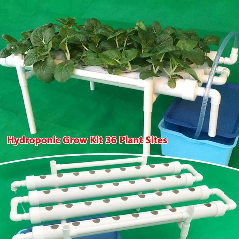 Kit de culture hydroponique en PVC - Système de culture hydroponique 