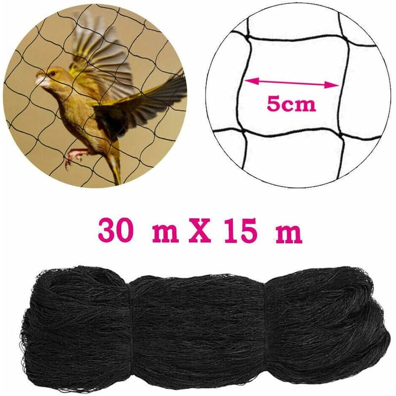 Filet De Protection Pour Bassin à Mailles Fines (25x25mm) Noir Filet De