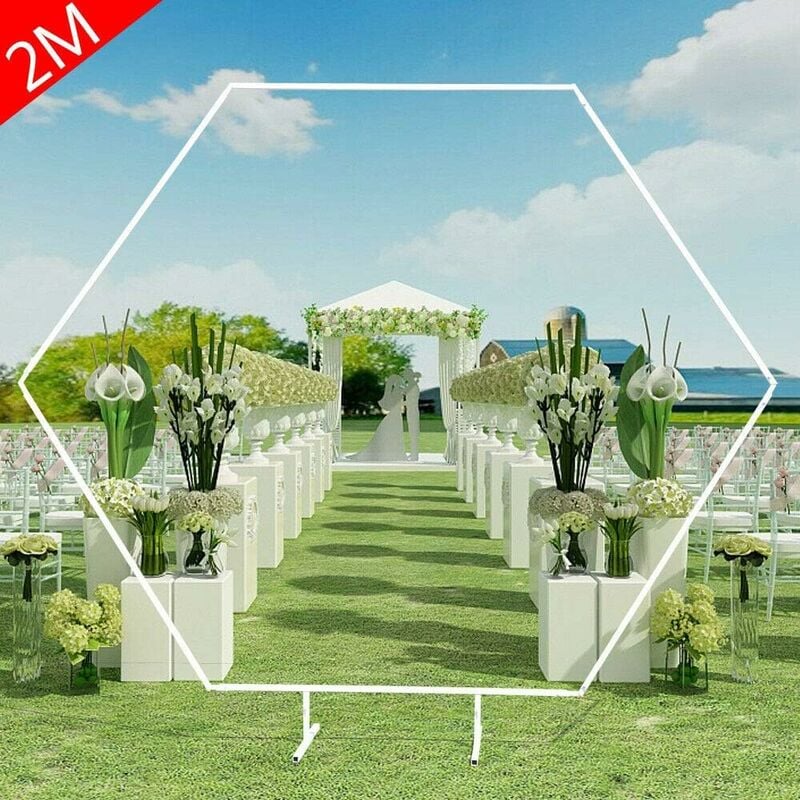 Arche Mariage Bois Champetre Triangle 3.1 x 1.7M Décoration Ceremonie  Laique mariage - 1 Pcs