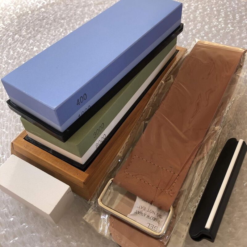 4 Pièces Pierre A Aiguiser Affutage Diamant Couteau Surface Nid D'Abeille, Kit De Pierre à Aiguiser 400/600 1000/1200, Aiguiseurs De Couteaux A Affuteur Avec Base Antidérapante Pour Cuisine