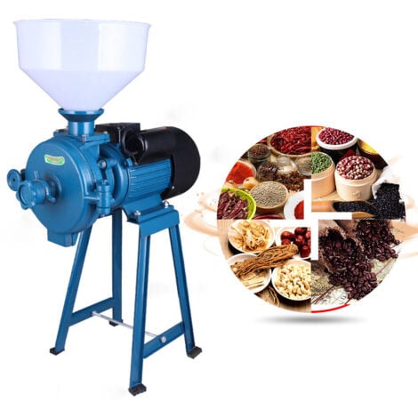 2200W 1400 tr/min moulin à grains électrique moulin à grains machine broyeur pour grain maïs paille alimentation broyeur