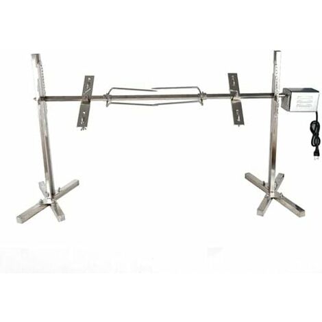 Kit Rôtissoire Complet Universel Pour Barbecue - One Grill - 45 Cm Avec Moteur Et Broche Chromée