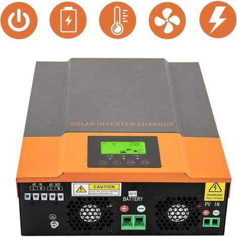 Onduleur Solaire Hybride BENNTOP 3600W 24V 230V - Contrôleur MPPT 120A - Écran LCD Détachable - Pour Maison Autonome Et Camping-car - 11